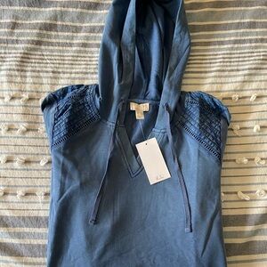 LOGO by Lori Goldstein Blue Hoodie